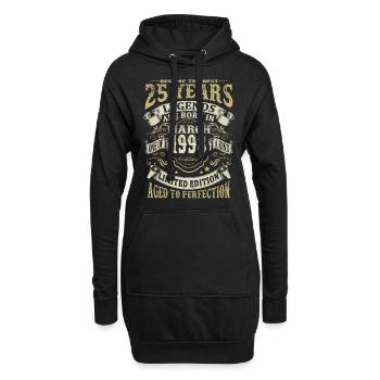 25 years - Legends are born in March 1998 - Hoodie Dress - black - Front