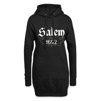 Salem 1692 Nu Goth Style Occult Satanic Pentagram - Hoodie Dress - black - Front