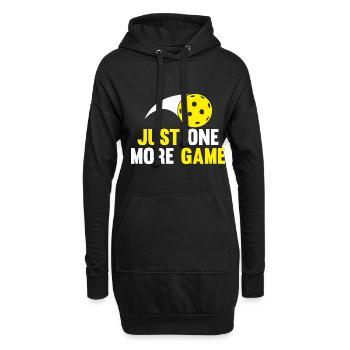 Just One More Game - Pickleball - Hoodie-Kleid - Schwarz - Vorne
