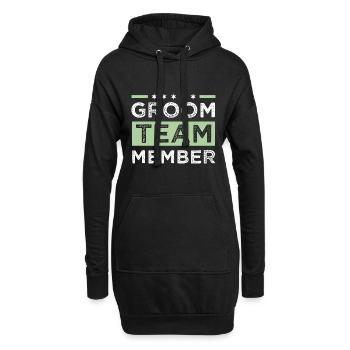 Groom Team - Hoodie-Kleid - Schwarz - Vorne