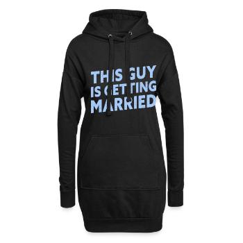 This Guy Is Getting Married Engagement Bachelor - Hoodie-Kleid - Schwarz - Vorne