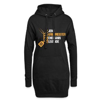 Grillmeister Jens - Hoodie-Kleid - Schwarz - Vorne