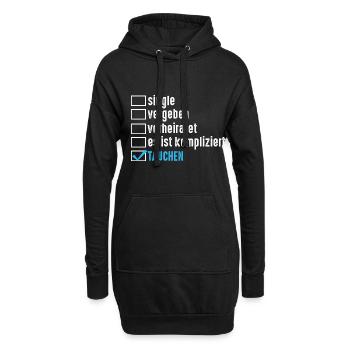 Schullehrer Lehrer - Hoodie-Kleid - Schwarz - Vorne