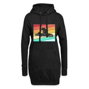 Capybara Capibara - Hoodie-Kleid - Schwarz - Vorne