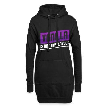 Vanilla Is Not My Flavour BDSM Adult Bedroom Kinky - Hoodie-Kleid - Schwarz - Vorne