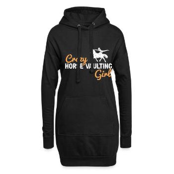 Voltigieren Design und Voltigieren Pferde Designs - Hoodie-Kleid - Schwarz - Vorne