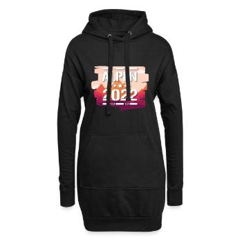 Alpen 2022 - Hoodie-Kleid - Schwarz - Vorne