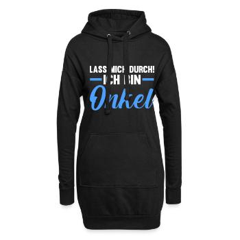 Patenonkel Pate Onkel - Hoodie-Kleid - Schwarz - Vorne