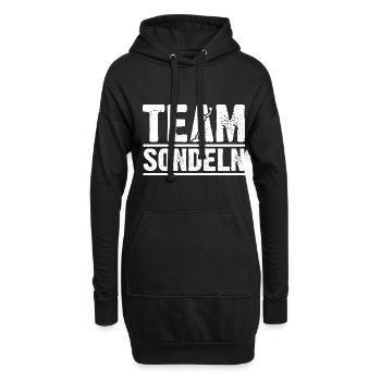 Sondler Sondeln Sondel Sondengänger - Hoodie-Kleid - Schwarz - Vorne