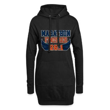 Marathon Finisher 26.2 2 - Hoodie-Kleid - Schwarz - Vorne