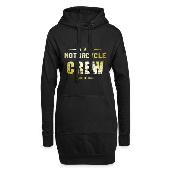 Motorcycle Crew - Hoodie-Kleid - Schwarz - Vorne