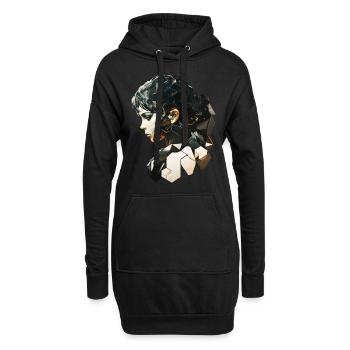 Anime No8 - Hoodie-Kleid - Schwarz - Vorne