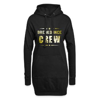 Équipe de breakdance - Sweat-shirt à capuche long Femme - noir - Devant