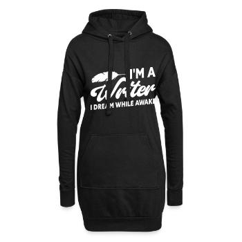 I'm a Writer I Dream While Awake Writer Author - Hoodie-Kleid - Schwarz - Vorne