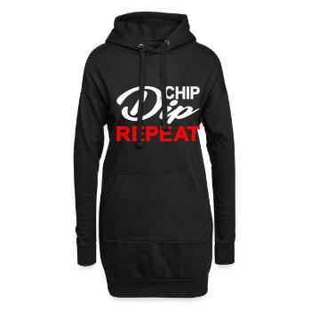 Chip Dip Repeat 8 - Sweat-shirt à capuche long Femme - noir - Devant