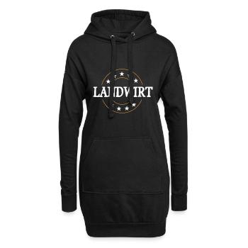Landwirt Beruf - Hoodie-Kleid - Schwarz - Vorne