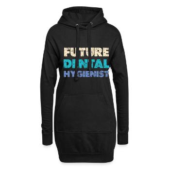 Futur hygiéniste dentaire amateur Dentalas - Sweat-shirt à capuche long Femme - noir - Devant