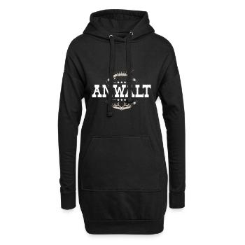 Anwalt Beruf - Hoodie-Kleid - Schwarz - Vorne