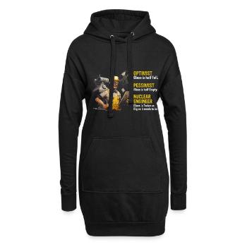 Erneuerbare Nukleare Spruch für Nukleartechnik - Hoodie-Kleid - Schwarz - Vorne