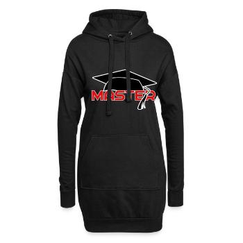 teacher master - Hoodie-Kleid - Schwarz - Vorne