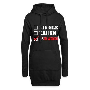 TKD Korean Martial Arts Tae Kwon - Hoodie-Kleid - Schwarz - Vorne