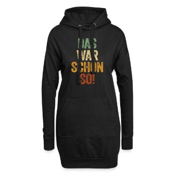 Das War Schon So Lustiger Spruch Ausrede Unschuld - Hoodie-Kleid - Schwarz - Vorne