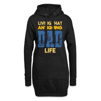 Living That Antiquing Dad Life Antiquitäten Papa - Hoodie-Kleid - Schwarz - Vorne