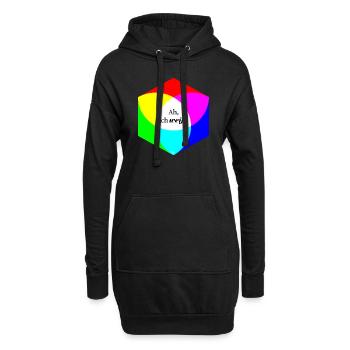 Ah, ich weiß! - Hoodie-Kleid - Schwarz - Vorne