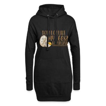 Comment est-ce que j’aime mes ovules, fécondés 3 - Sweat-shirt à capuche long Femme - noir - Devant