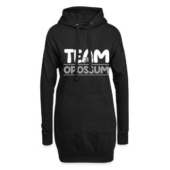 Opossum - Hoodie-Kleid - Schwarz - Vorne