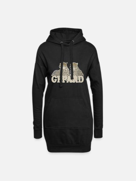 Gepard - Hoodie-Kleid - Schwarz