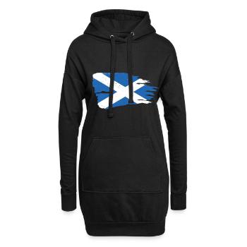 Schottische Flagge für Schotte, Schottin und - Hoodie-Kleid - Schwarz - Vorne