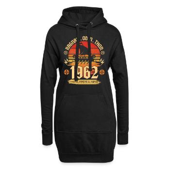 Viking Vintage 1962 60 Jahre Jubiläum - Hoodie-Kleid - Schwarz - Vorne