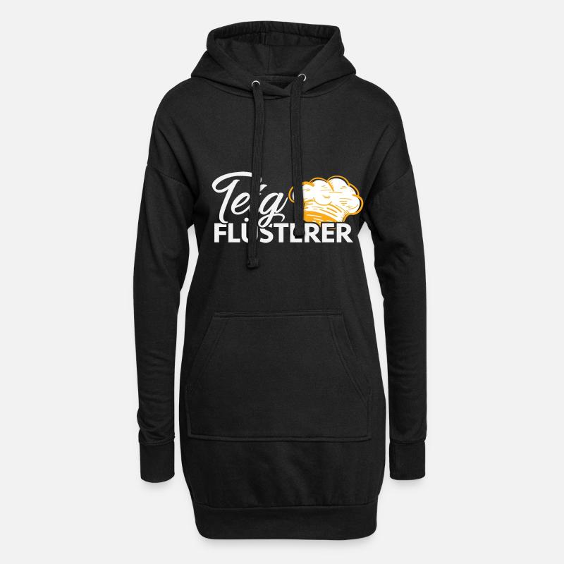 Bäcker Backen Konditor - Hoodie-Kleid - Schwarz