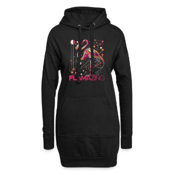 Flamazing - Cadeau parfait pour les amoureux des animaux - Sweat-shirt à capuche long Femme - noir - Devant
