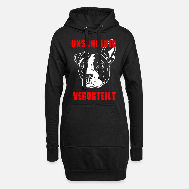 Unschuldig verurteilt - Hoodie-Kleid - Schwarz