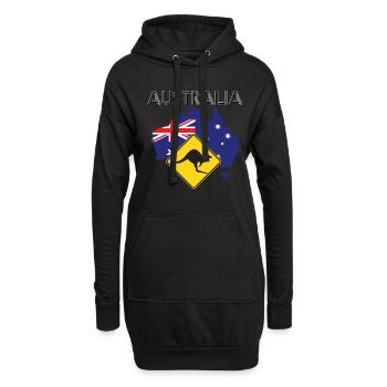 Australie TShirt - Australie T-Shirt - Sweat-shirt à capuche long Femme - noir - Devant