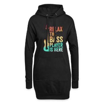 Bassist Geschenkidee - Hoodie-Kleid - Schwarz - Vorne