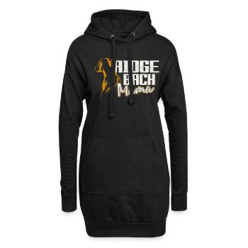 Rhodesian Ridgeback Mama - Sweat-shirt à capuche long Femme - noir - Devant
