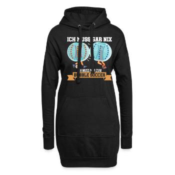 Bubble Soccer Fußball Bumper Hobby Geschenk - Hoodie-Kleid - Schwarz - Vorne