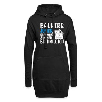 Bauherr Junior - Hoodie-Kleid - Schwarz - Vorne