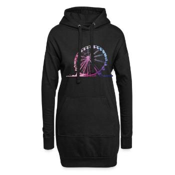Showman ferris wheel fun fair funfair - Hoodie Dress - black - Front