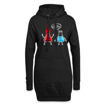Je pense que vous re overreacting - Funny Nerd Chemistry - Sweat-shirt à capuche long Femme - noir - Devant