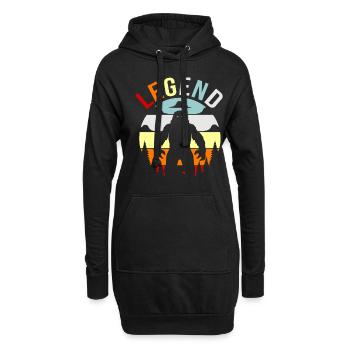 Bigfoot - Hoodie-Kleid - Schwarz - Vorne