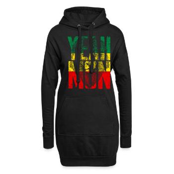 Jamaïque Vacances aux Caraïbes Jamaïque Rasta Reagge Gift - Sweat-shirt à capuche long Femme - noir - Devant