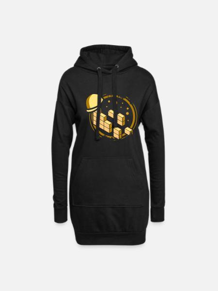 Maurer - Hoodie-Kleid - Schwarz