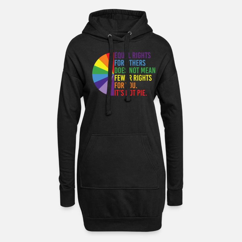 Equal Rights For Others Does Not Mean Fewer Rights - Hoodie-Kleid - Schwarz
