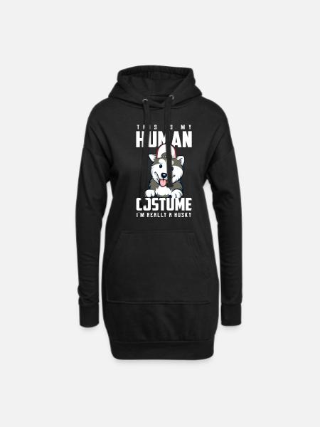 Husky - Hoodie Dress - black
