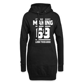 69 Year Old - 69th Birthday Funny Gift - Hoodie Dress - black - Front