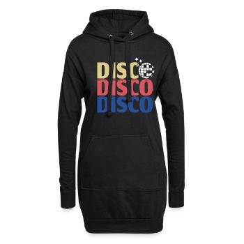 Disco - Sweat-shirt à capuche long Femme - noir - Devant